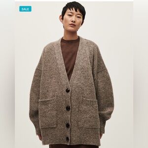 Babaa no 17 coat cardigan in dark mist